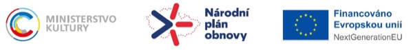 Ministerstvo kultury, Národní plán obnovy, Financováno Evropskou unií – NextGenerationEU